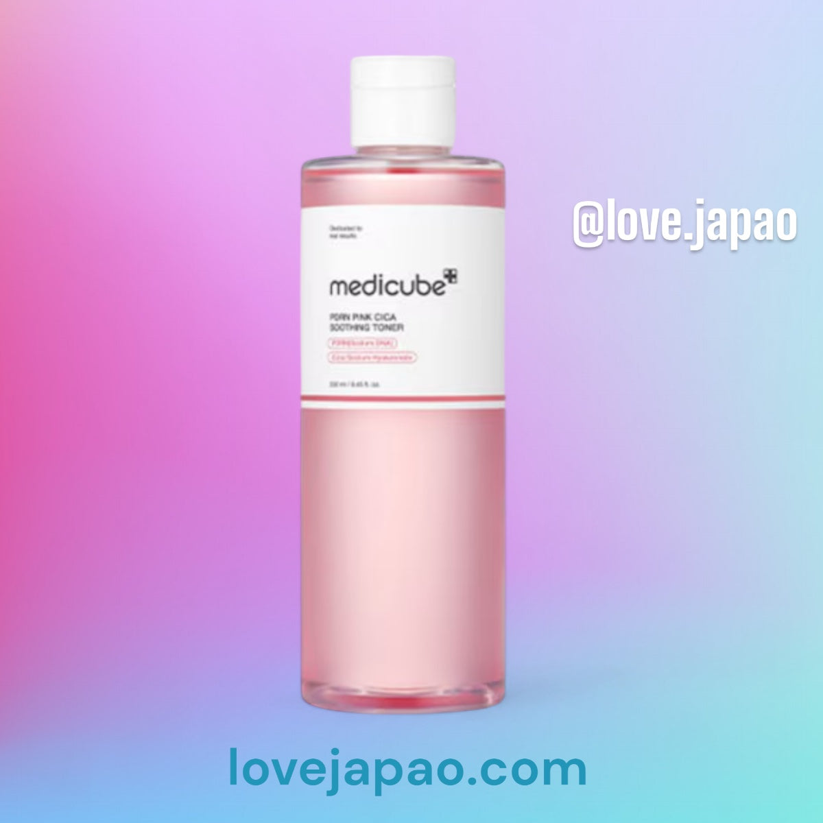 Toner Medicube PDRN Pink Cica 250ml - Hidratação e Clareamento