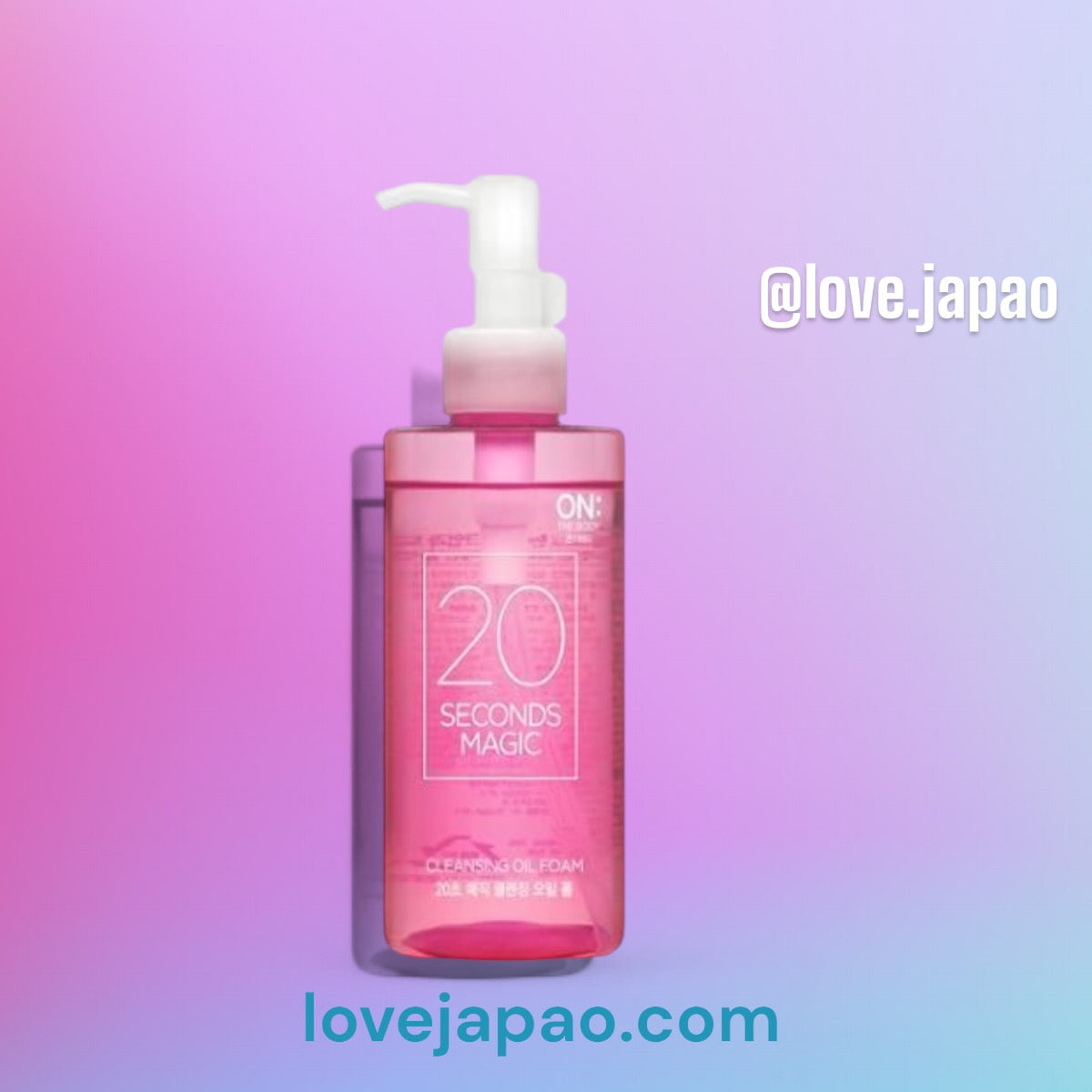 On The Body Óleo de limpeza facial 200ml (limpeza por inversão de 20 segundos)