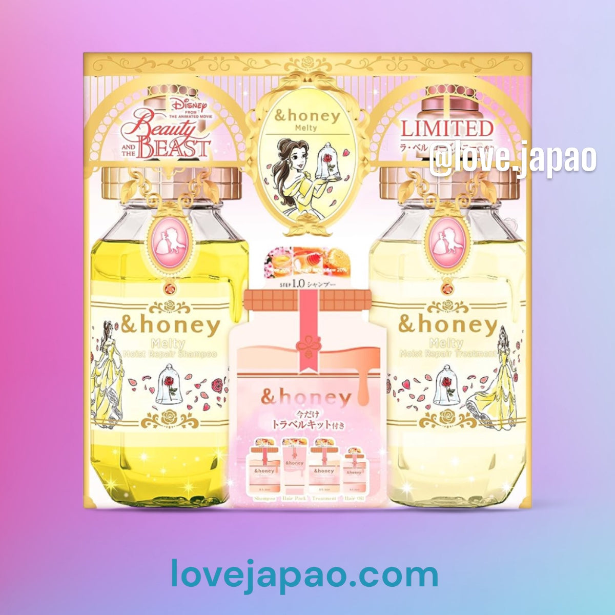 &honey Bela e a Fera: Edição Limitada de Shampoo e Condicionador