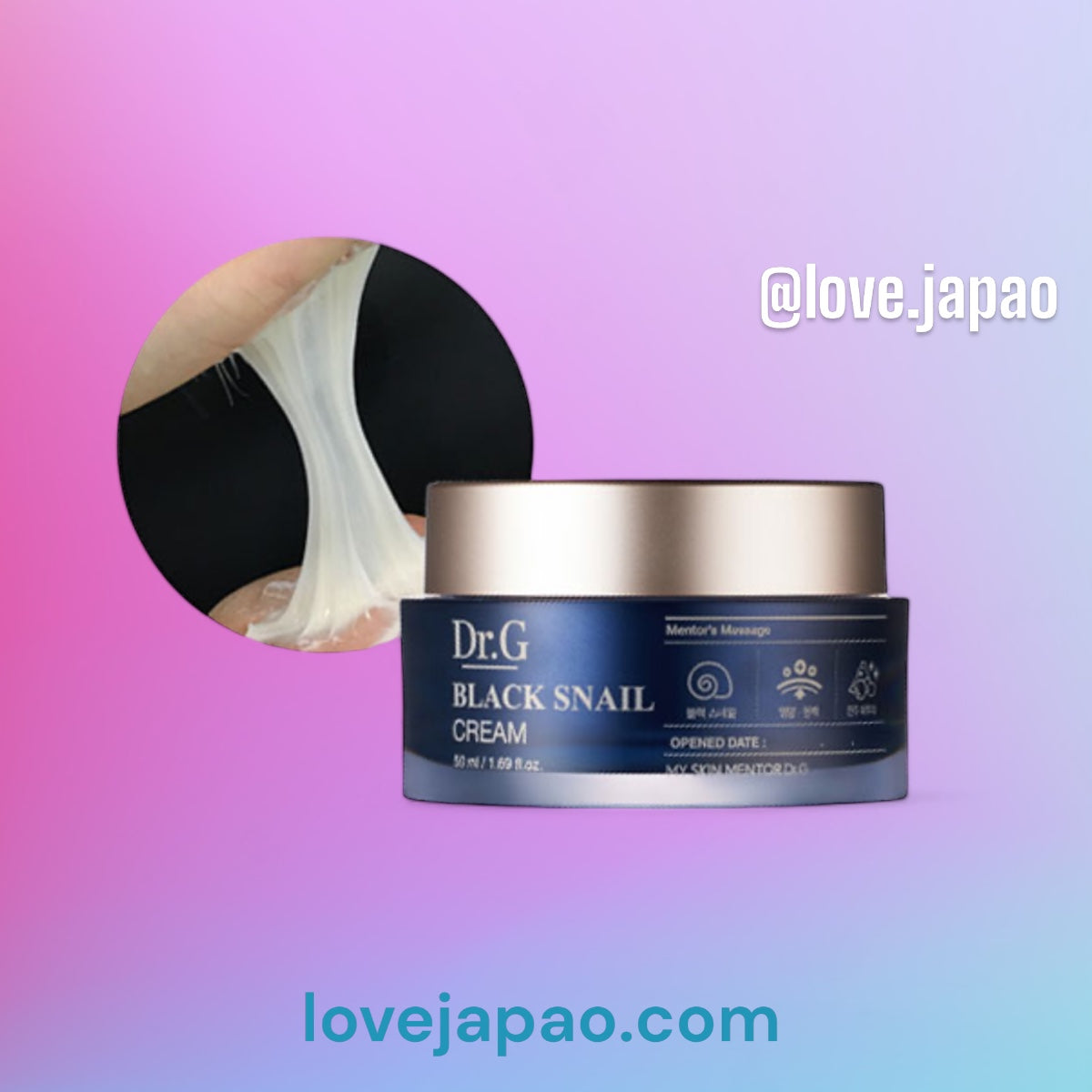 Dr.G BLACK SNAIL CREAM 50ml ×6 Dr. G [Corean Cosmetics Dr.G] Creme de Caracol Pretos Black Snail