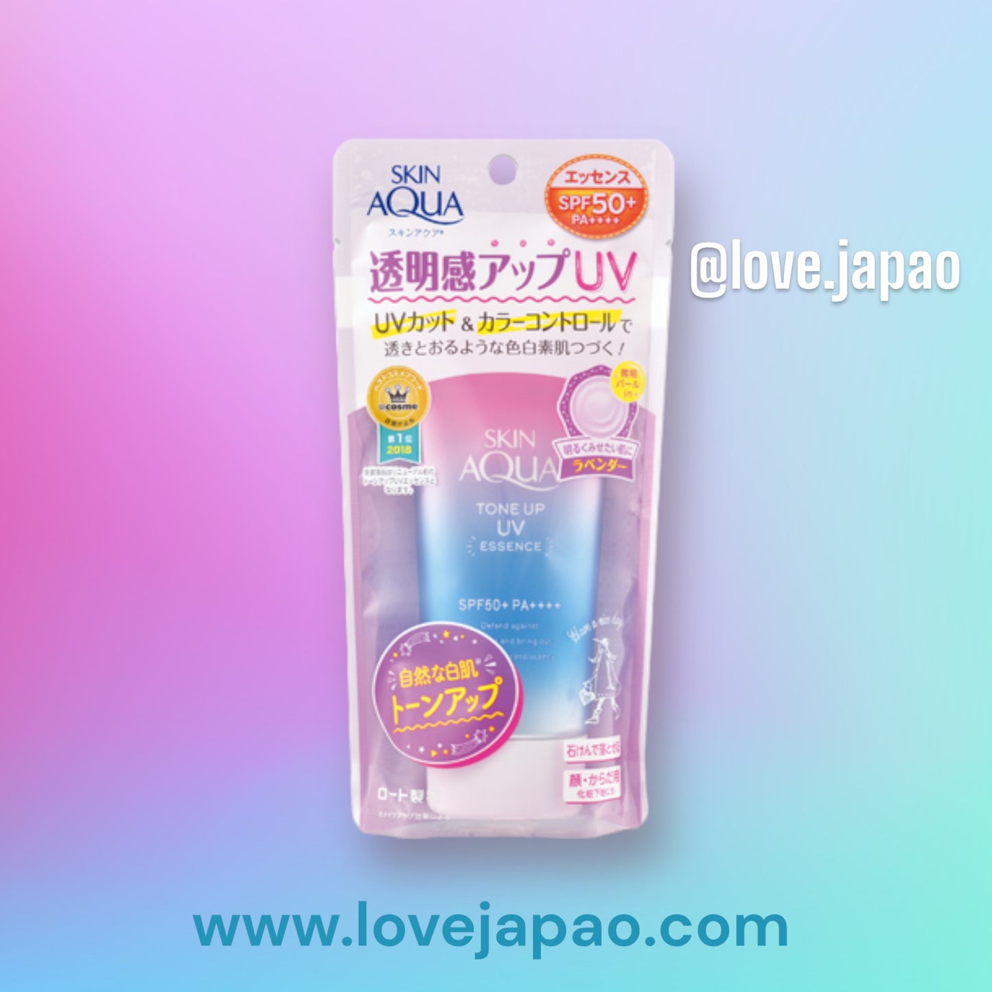 Protetor Solar Rohto Skin Aqua Tone Up Essence Spf50 80g