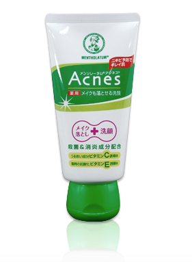 Mentholatum acnes Sabonete facial para acne e demaquilante 130g
