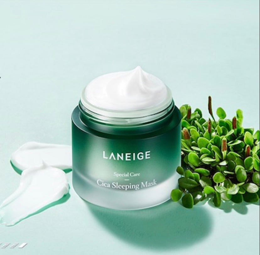 Máscara Noturna LANEIGE CICA 60M: Pele Sensível Revitalizada