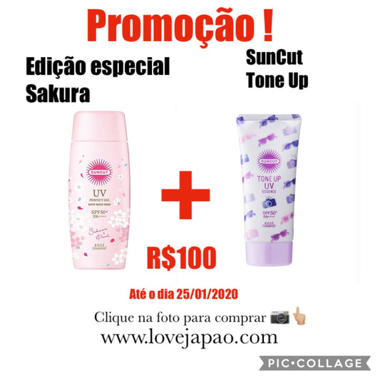 Promoção SunCut Sakura + Tone Up