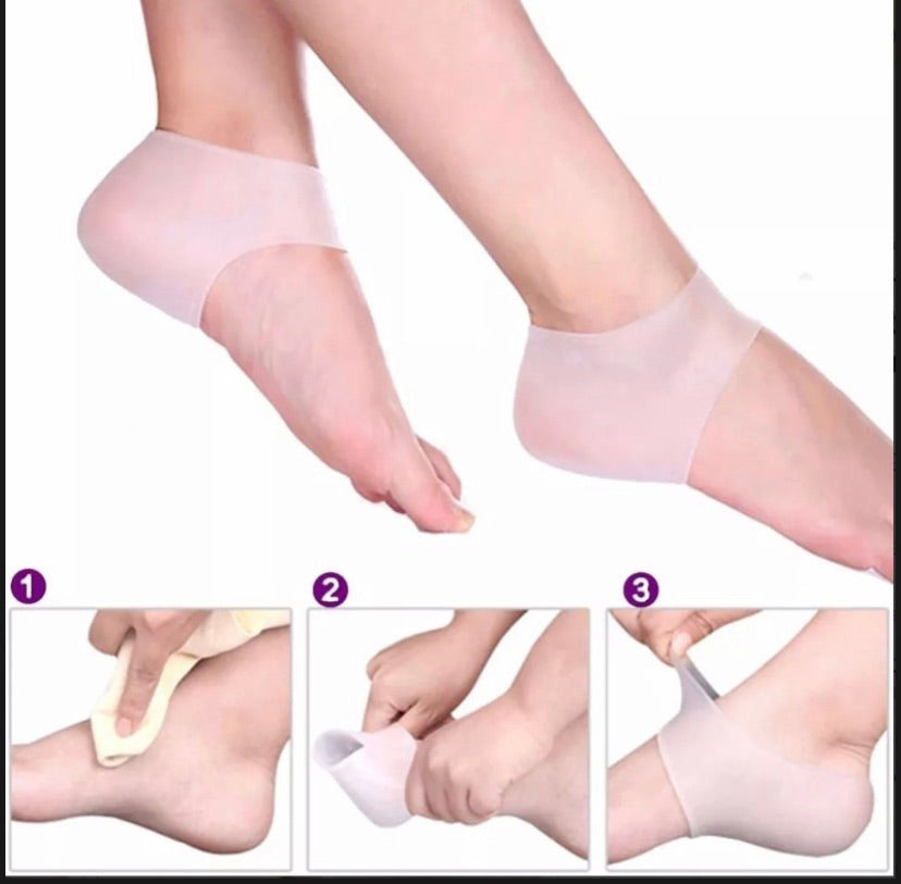 Heel sock (feet) moisturizing insole