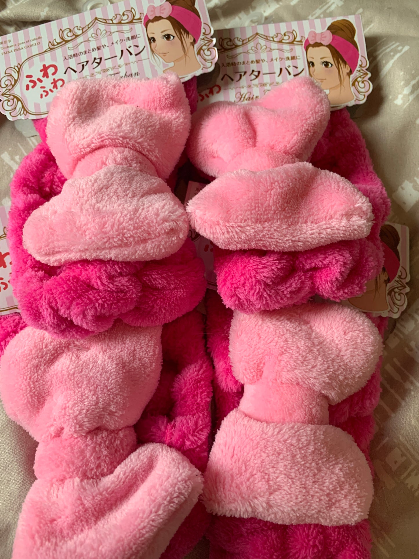 Daiso Pink Bow Hair Band