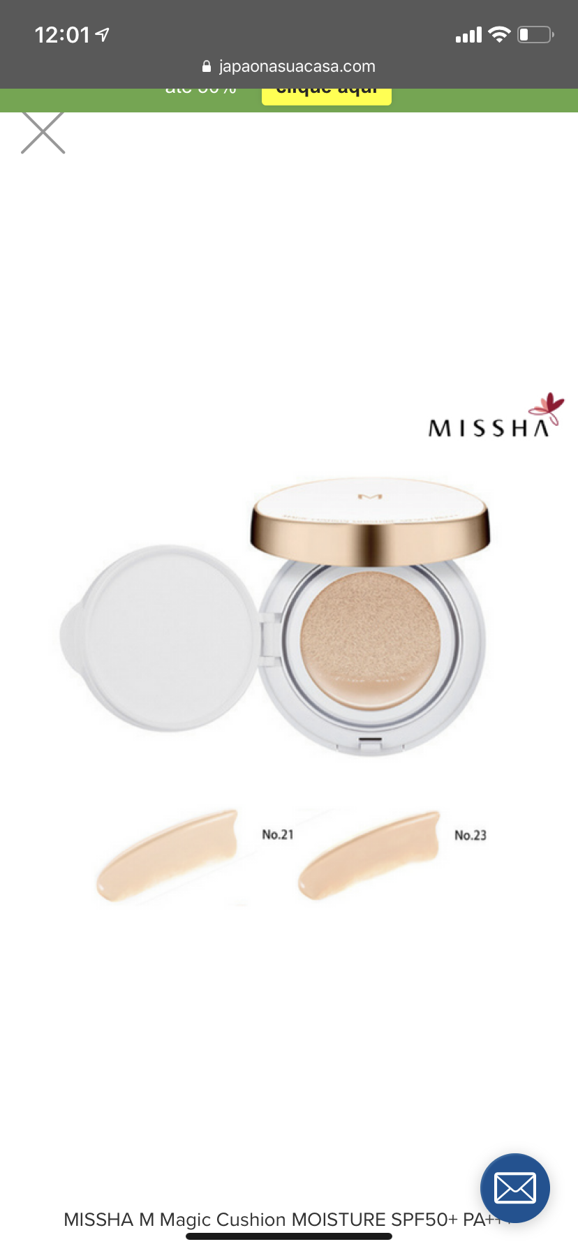 Missha Magic Cushion Mat Foundation 15g