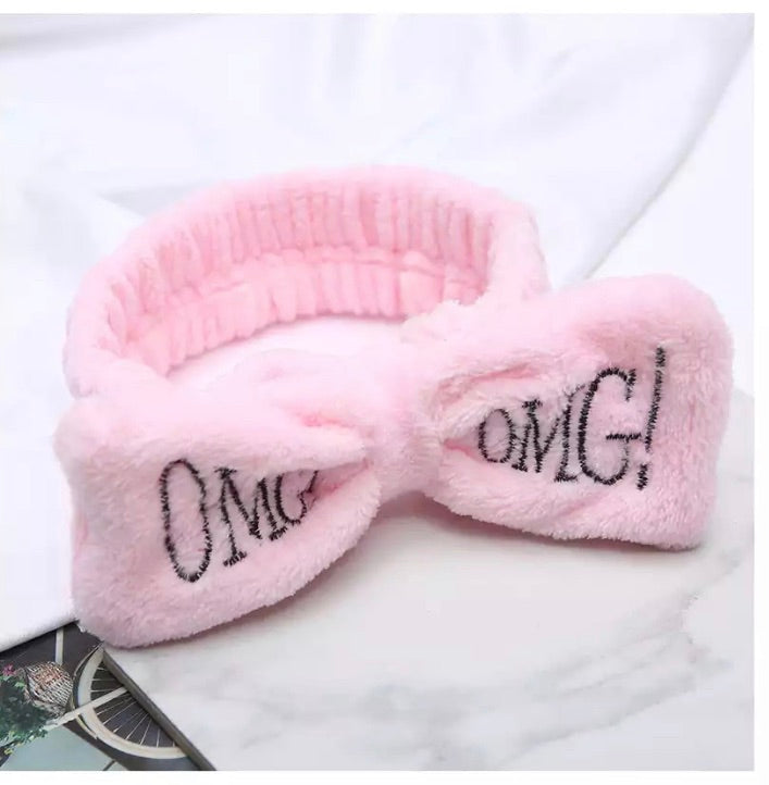 Banda para el cabello rosa OMG