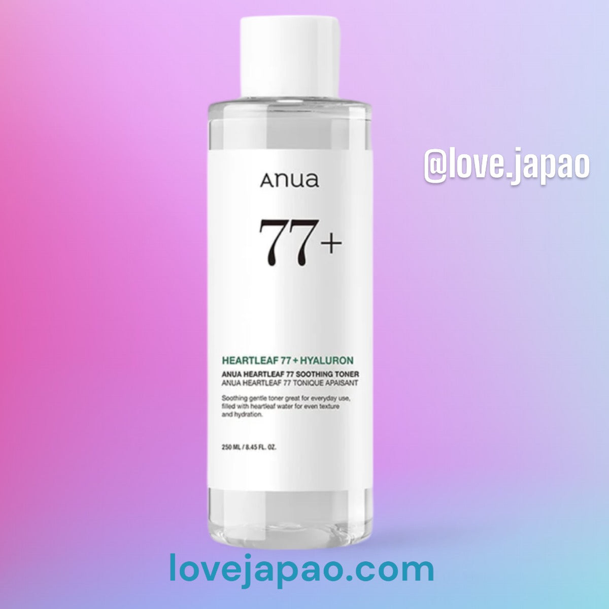 ANUA Heartleaf 77+ lenitivo Dokudami 77 Tonico lenitivo 250ml