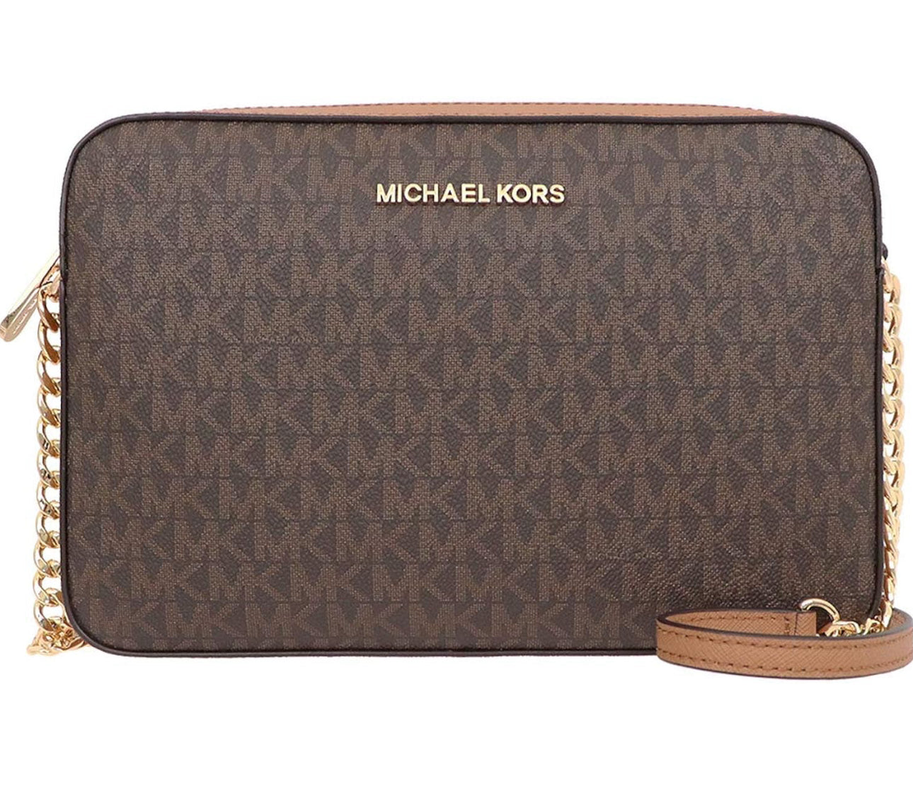 Bolsa Michael Kors jet set item lg ew crossbody 35F8GTTC38 brown