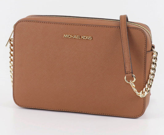 Bolsa Michael Kors jet set item lg ew crossbody 35T8GTTC9L brown