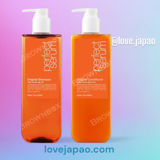 Mijansen mise en scene Perfect Serum Original Shampoo 680ml & Condicionador 680ml Set