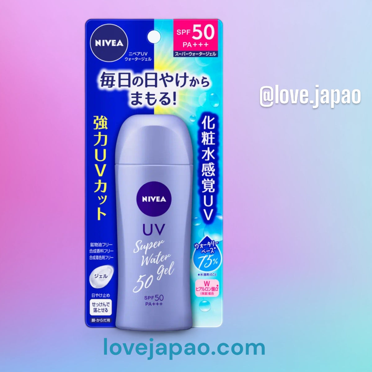 Crema solare Nivea Water Gel SPF50 80g