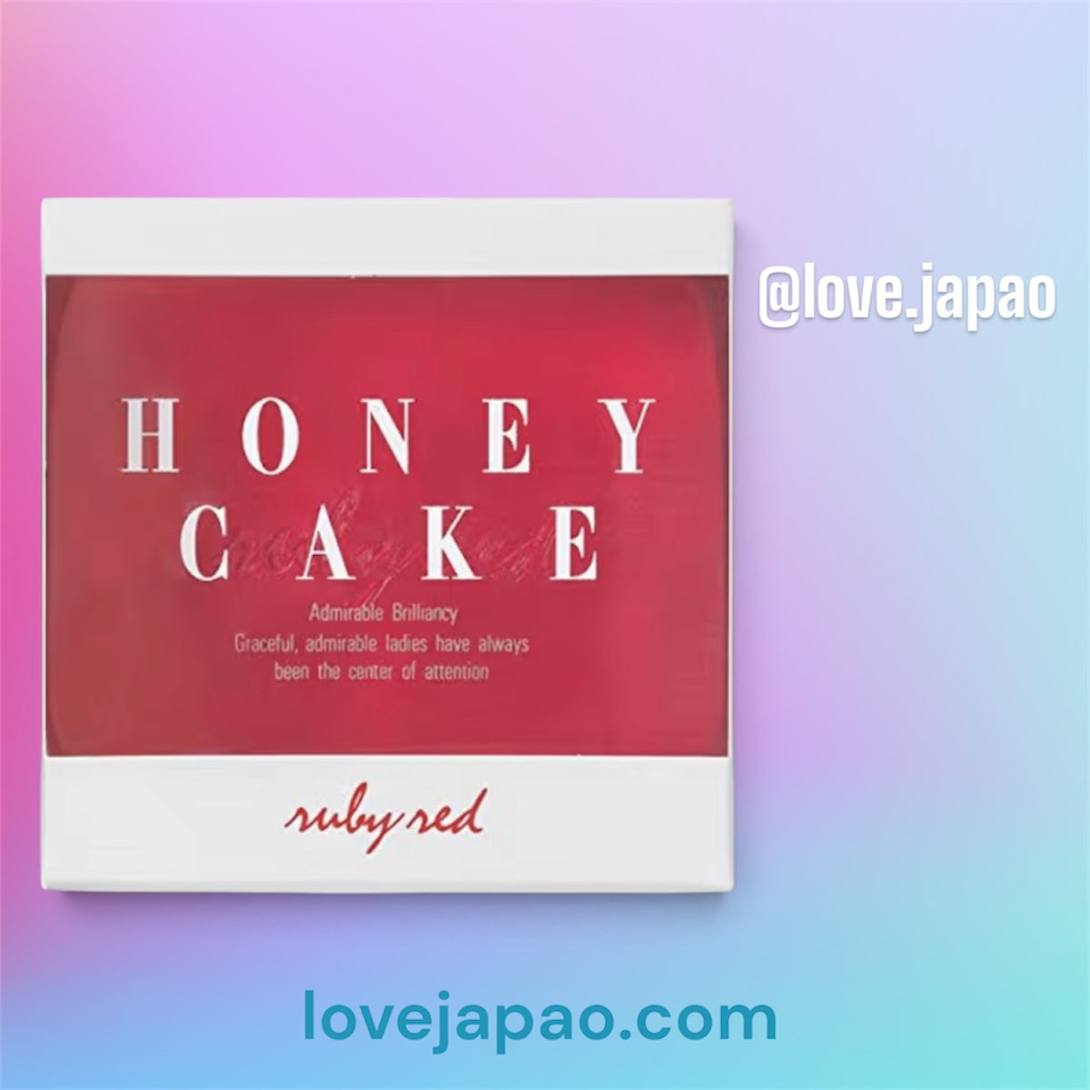 Shiseido Honey Cake Ruby Red – Sabonete Facial Japonês 100g - 2 unidades