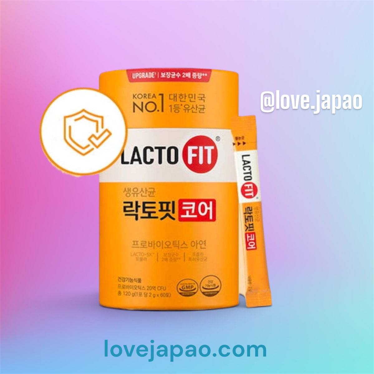 LACTO-FIT Core – Probiótico Coreano + Zinco | 60 Sachês