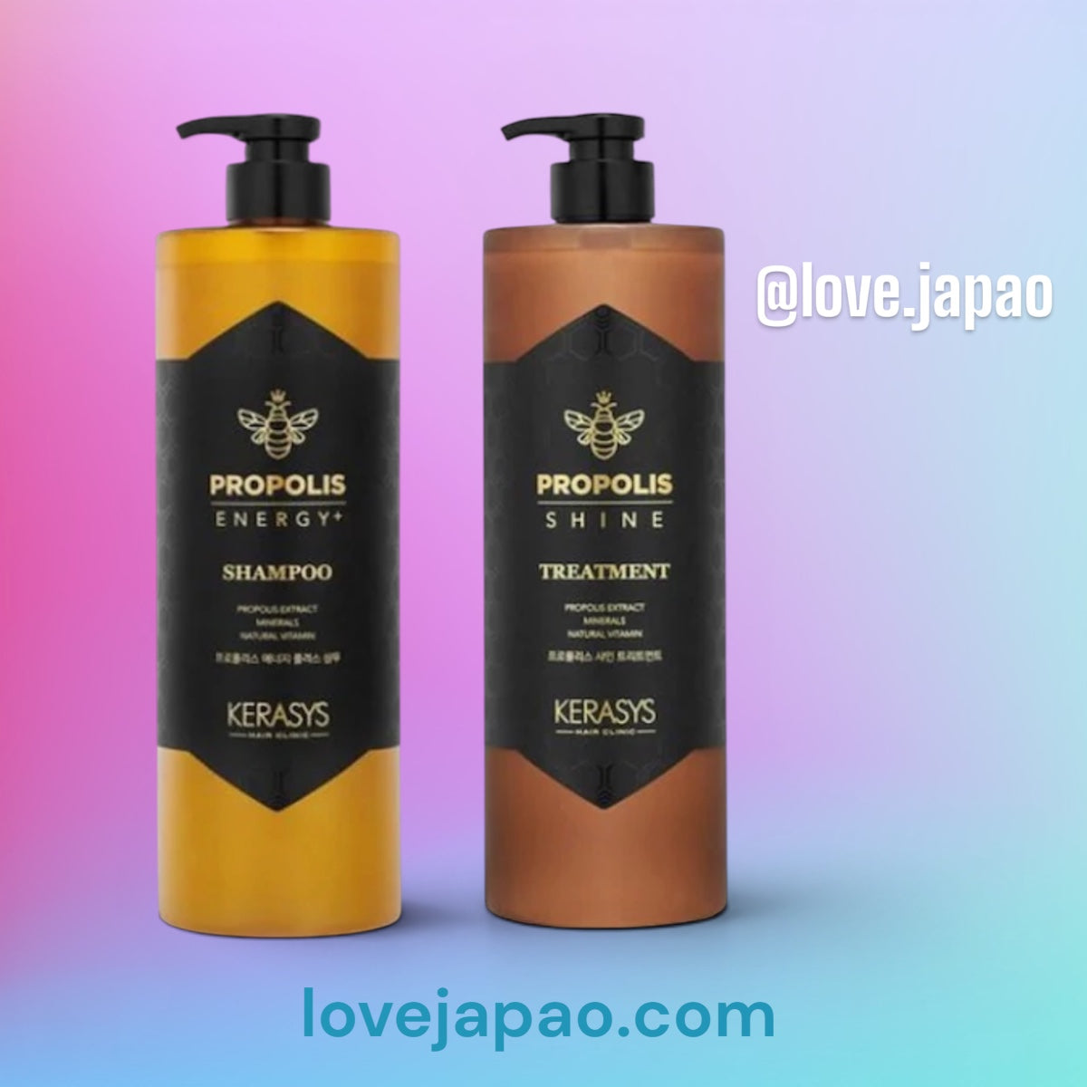 KERASYS Propolis Energy+ Shampoo 1000ml + Propolis Shine Treatment 1000ml