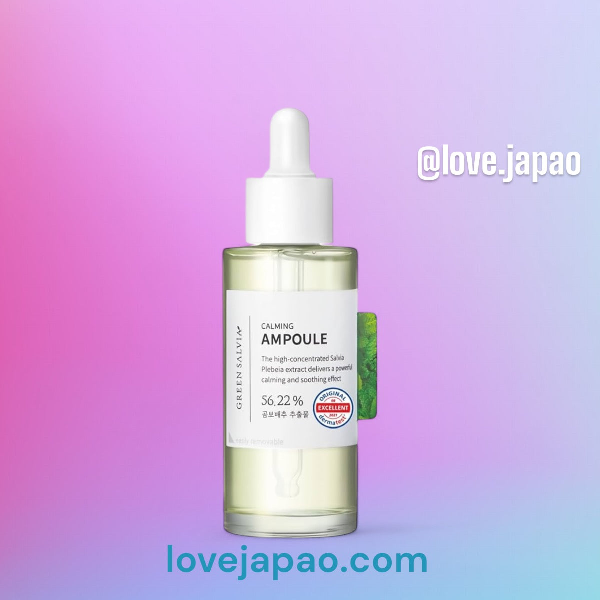 Made Me Green Salvia (Mizokou Jewkis + Extrato de Spikidella), 100% Ampola de Origem Natural (50ml) Soro de Cuidados com a Pele Vegano Coreano VEGANO 50ml