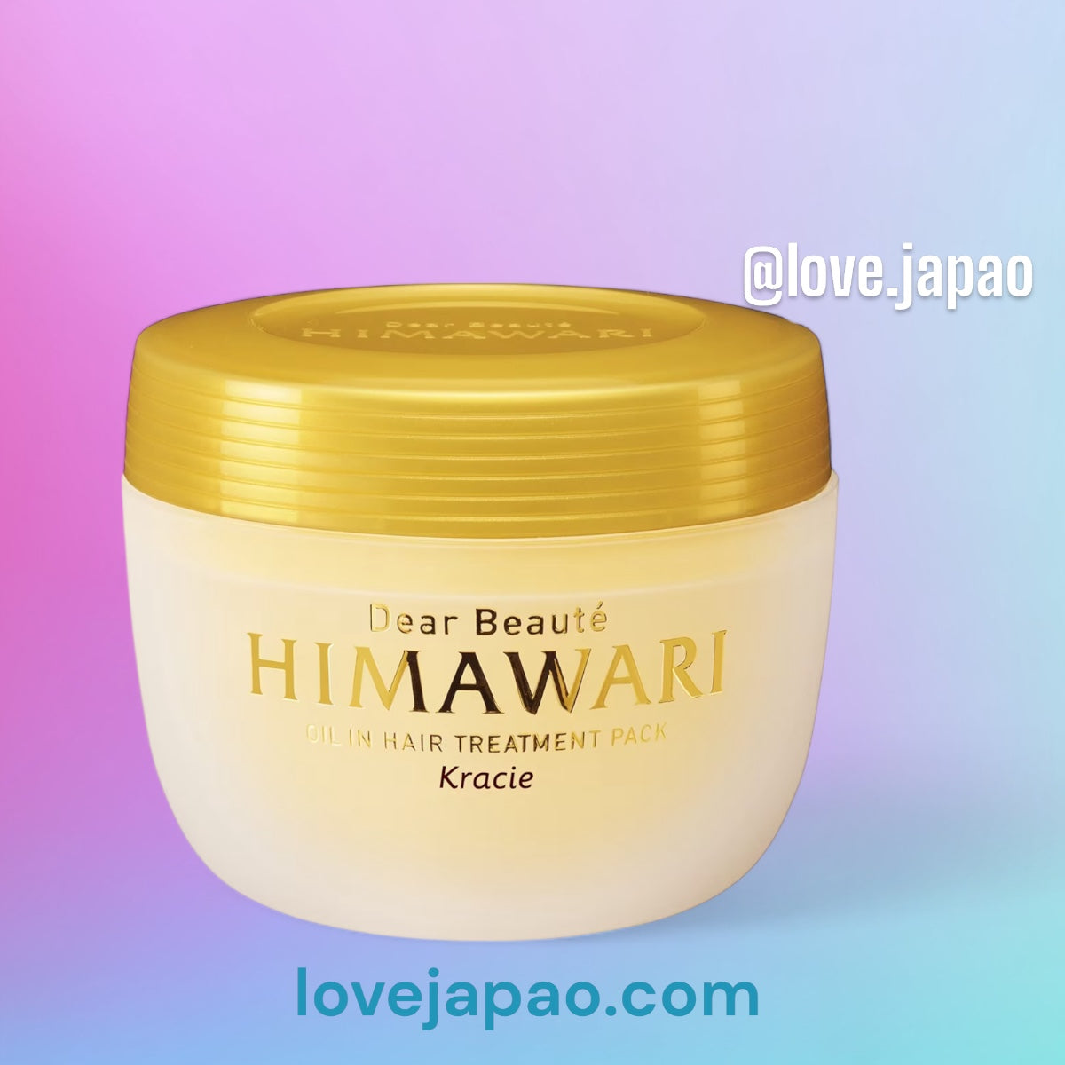 Dear beaute himawari oil treatment pack - máscara de tratamento cabelos Kracie 180g.