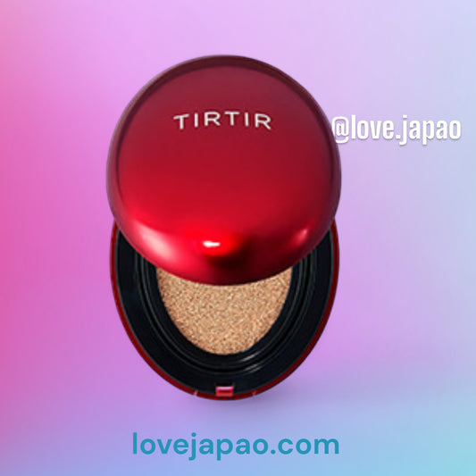 Cushion base Tirtir Mask Fit RED - mais de 9 milhões vendido no Japão - versão MINI - cobertura natural SPF40 4.5g