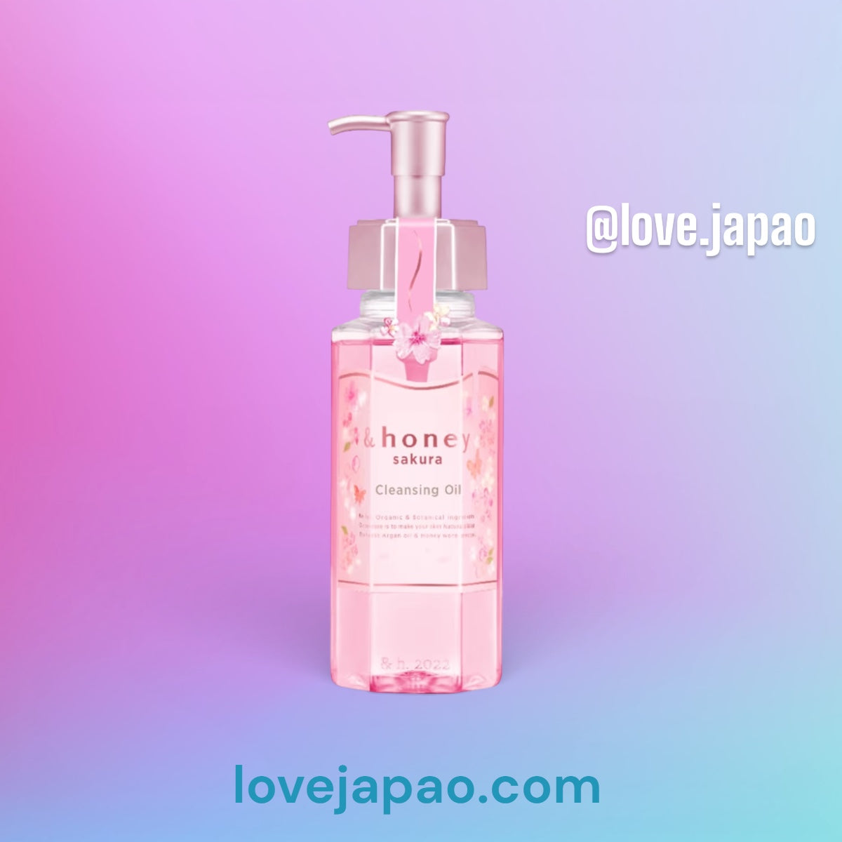 🌸 &honey Sakura Cleansing Oil – Óleo de Limpeza Facial 180ml