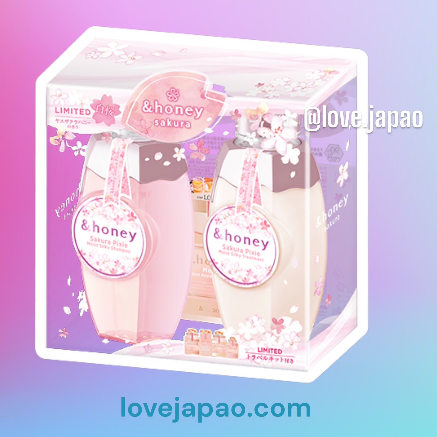 Special limited edition Sakura & Honey and honey ehoney cherry shampoo conditioner