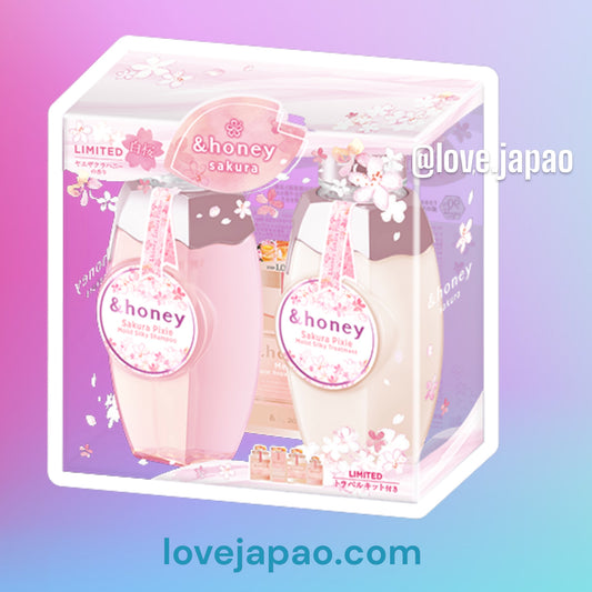 Special limited edition Sakura & Honey and honey ehoney cherry shampoo conditioner