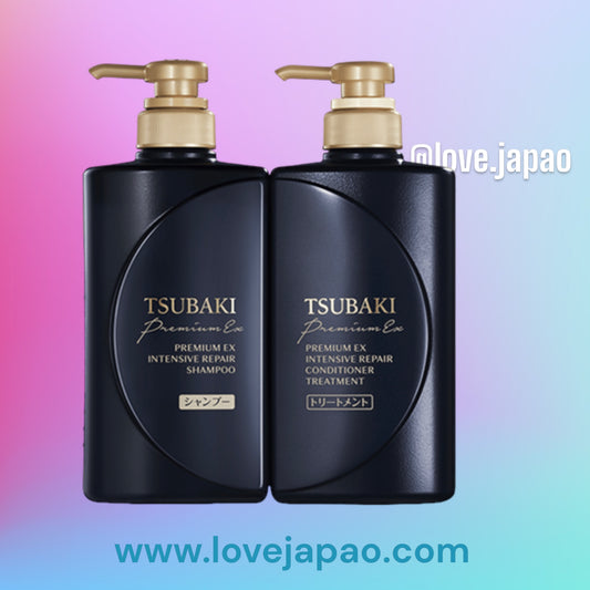 Shiseido Tsubaki PREMIUM Ex Champú y acondicionador Reparación Intensiva 490ml