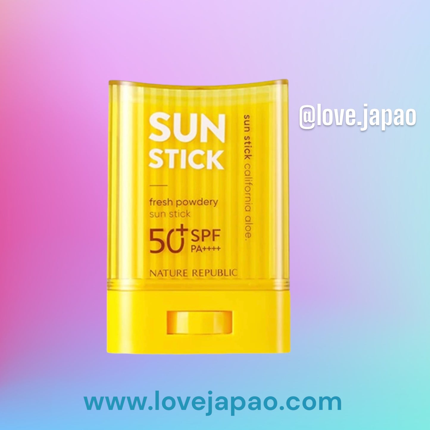 Stick solare coreano Nature Republic California Aloe Fresh Powder Sun Stick SPA50+ PA+++ 24g