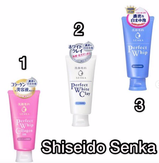 Shiseido Senka Facial Soap 120g removes dirt and sebum without dehydrating the skin