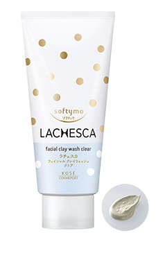 Kose Softymo Lachesca detergente per il viso all'argilla trasparente - sapone per il viso 130 g