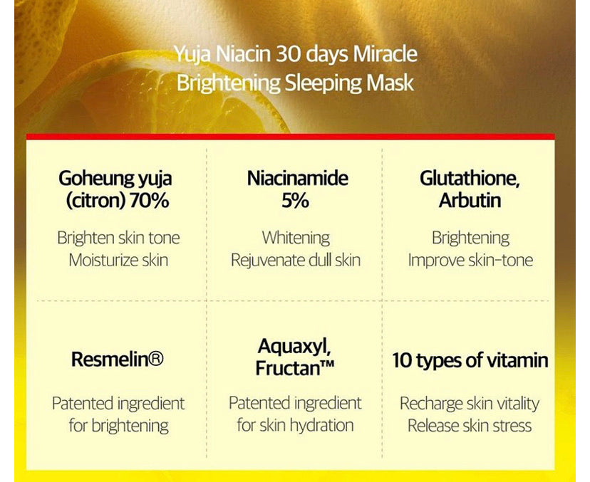 SOME BY MI YUJA MASCARILLA ILUMINADORA PARA DORMIR CON NIACINA 60G